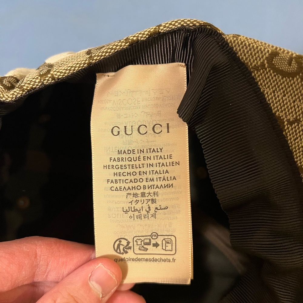 Gucci Patch 25 Baseball Cap Hat Beige Size M (57cm) - Picture 5 of 9